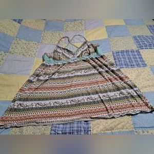 Cacique size 22/24 Women's short cotton nighty with racerback straps and empire